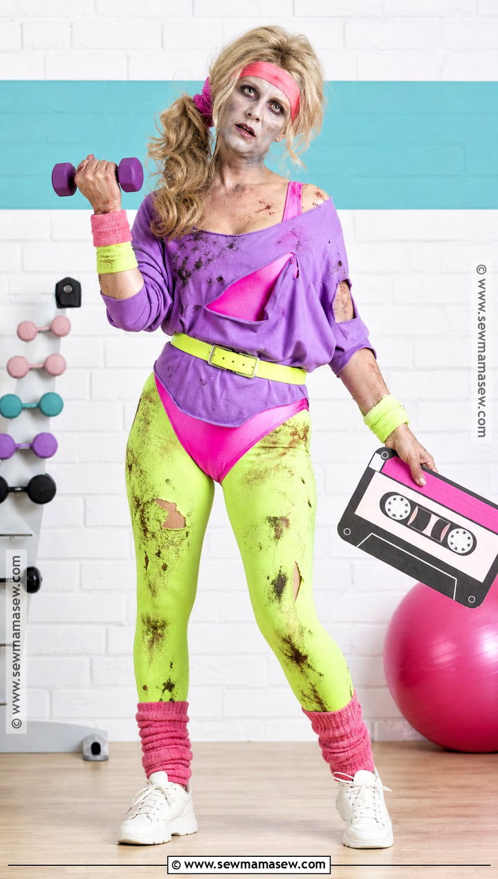 Zombie 1980s Aerobics Costume - 50 zombie costume ideas