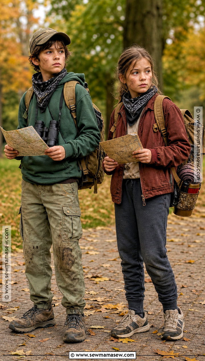 Zombie Apocalypse Sibling Duo Outfit - 50 zombie apocalypse outfits