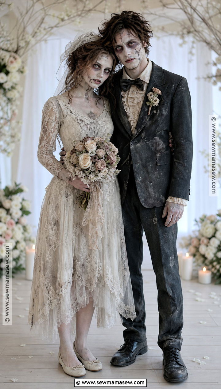 Zombie Bride And Groom Couple Costume - 35 zombie costume ideas