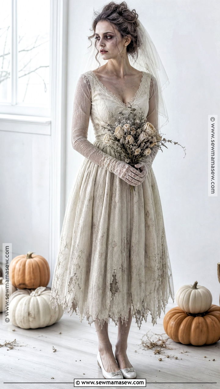 Zombie Bride Costume With Veil - 50 zombie costume ideas