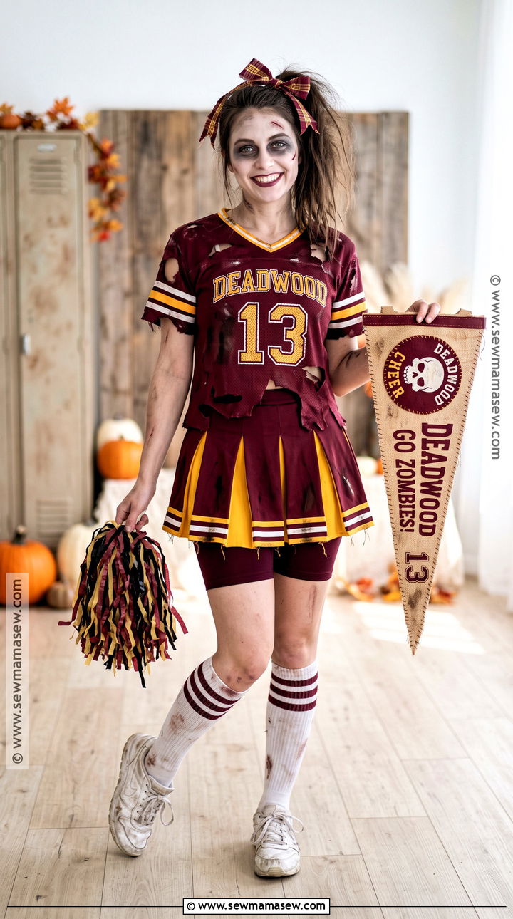 Zombie Cheerleader Costume - 50 zombie costume ideas