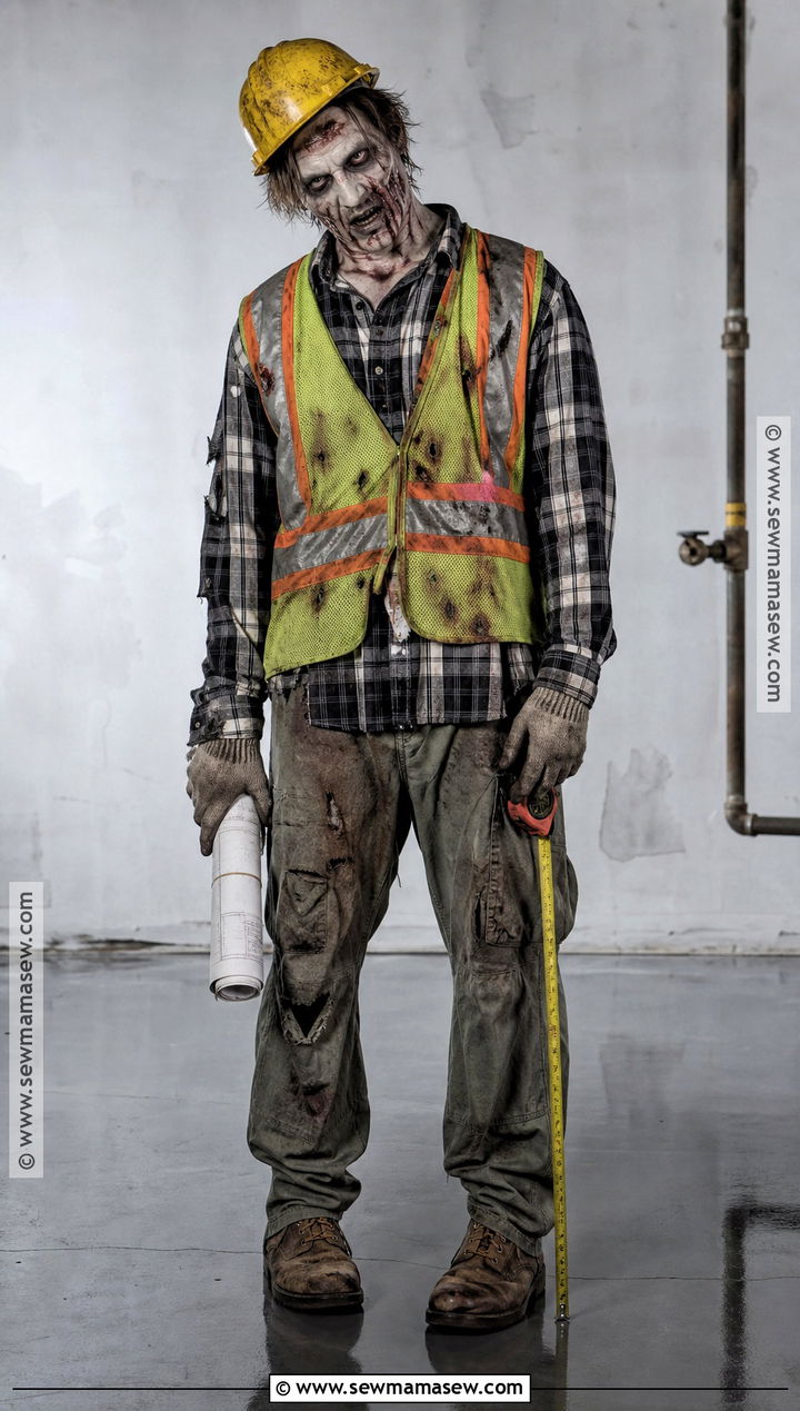 Zombie Construction Worker Costume - 50 zombie costume ideas