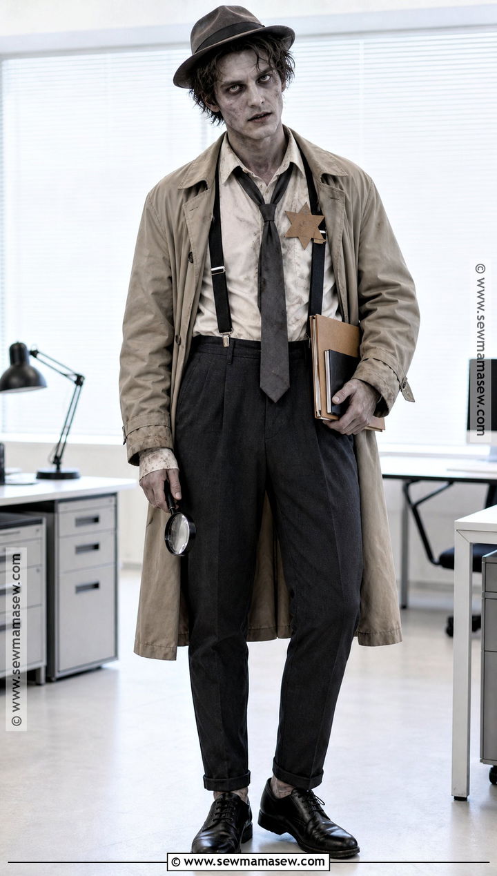 Zombie Detective Costume - 50 zombie costume ideas