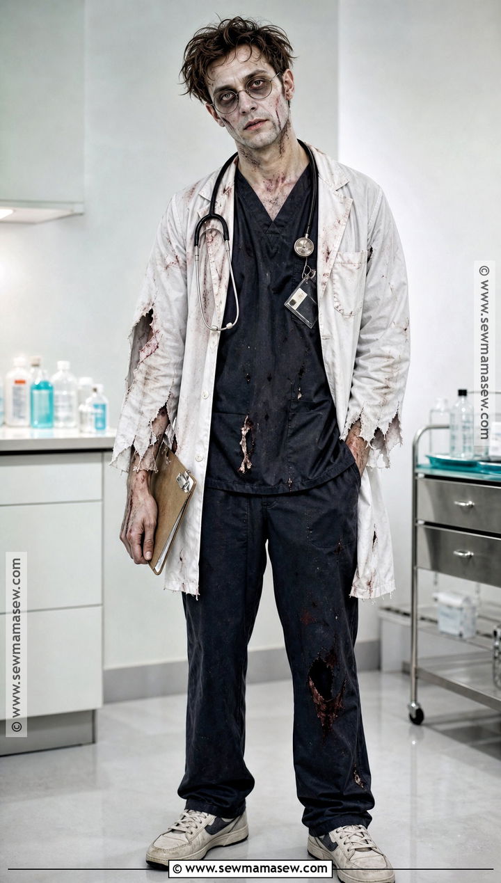 Zombie Doctor Costume With Lab Coat - 50 zombie costume ideas