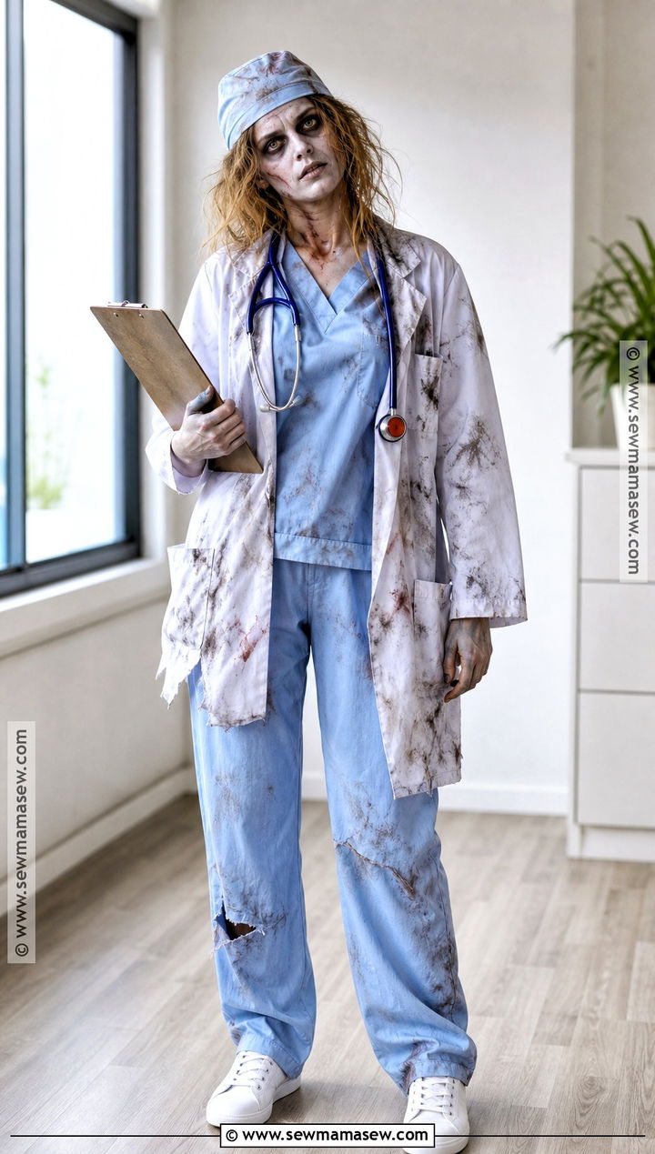 Zombie Doctor Outfit With Lab Coat - 30 Zombie Outfits