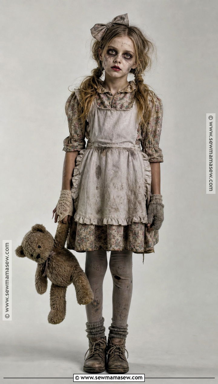 Zombie Doll Costume - 40 doll halloween costume ideas