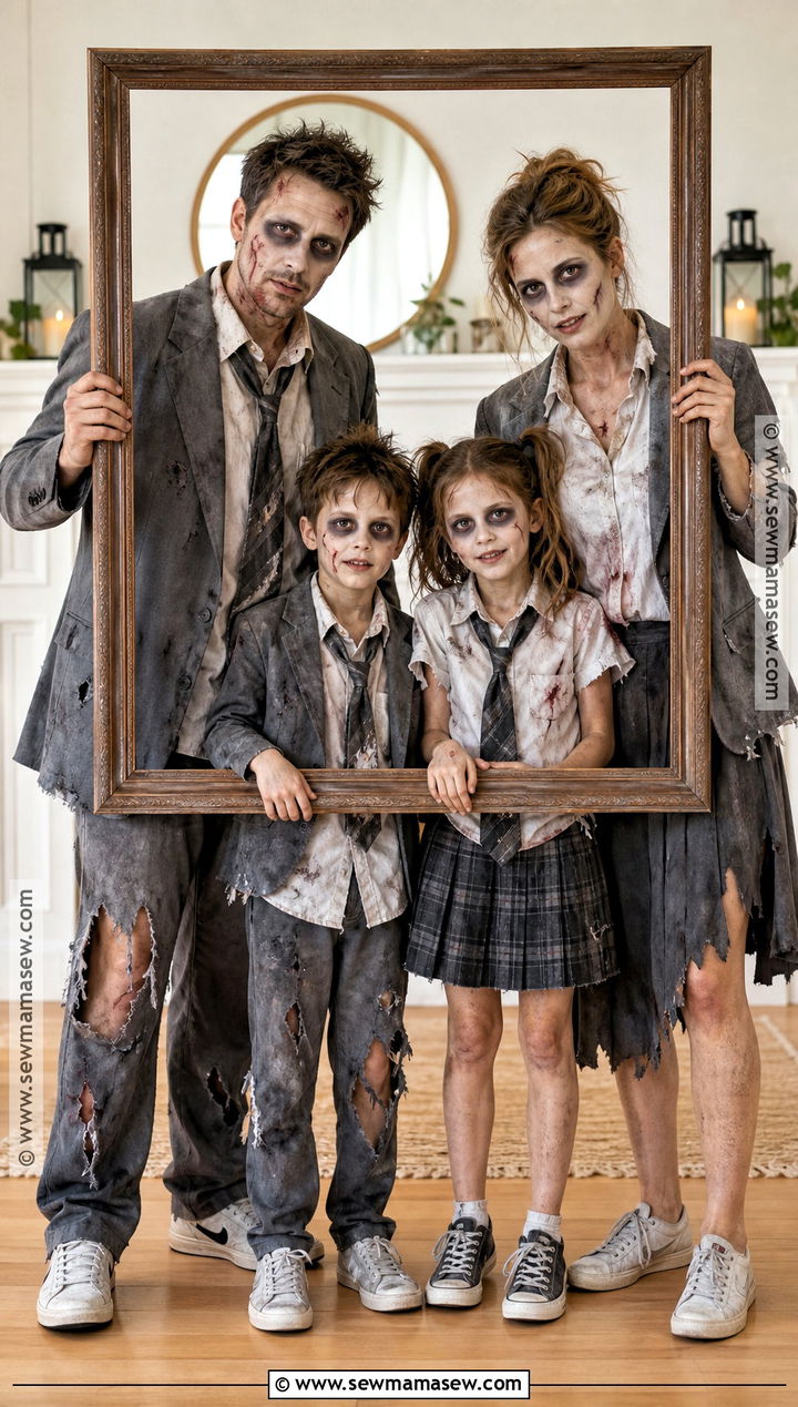 Zombie Family Costume - 35 zombie costume ideas