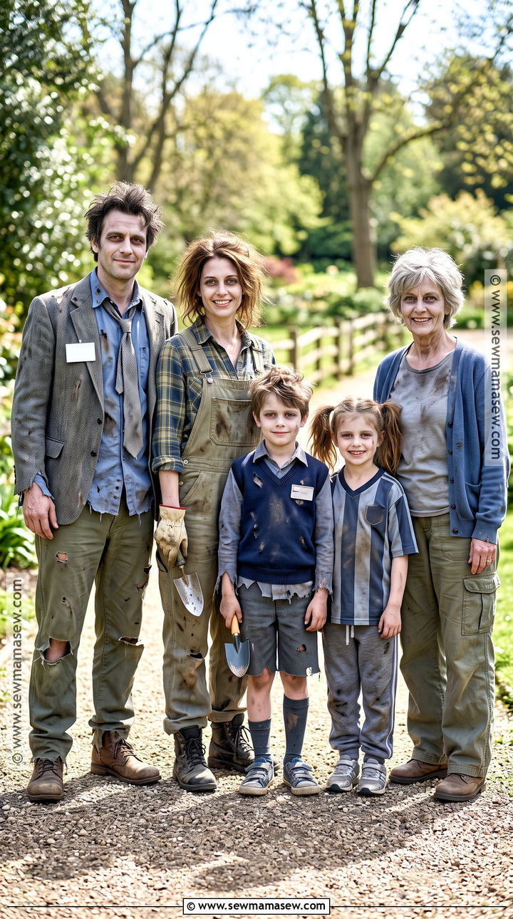 Zombie Family Outfit With Matching Colors - 30 Zombie Outfits