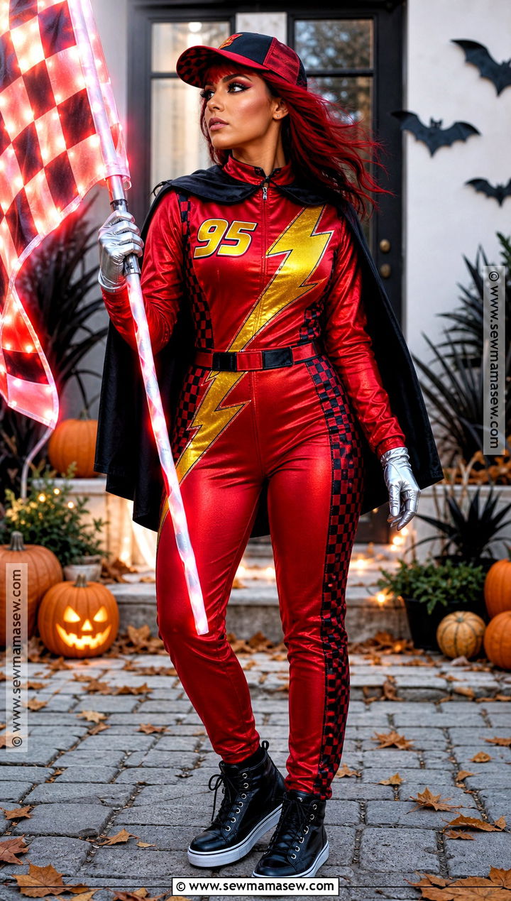 Zombie Free Halloween Lightning McQueen Costume - 30 lightning mcqueen halloween costume ideas