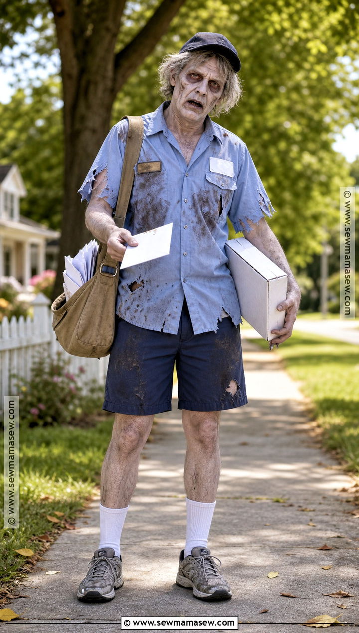 Zombie Mail Carrier Costume - 50 zombie costume ideas