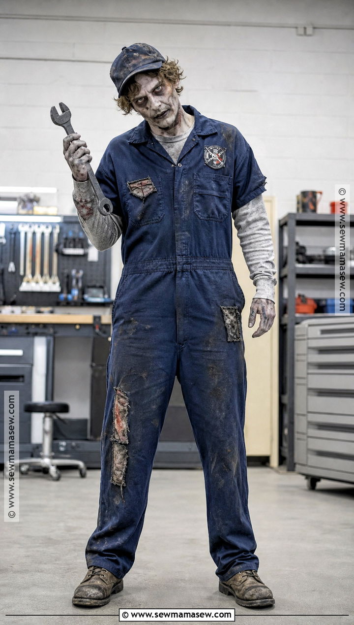 Zombie Mechanic Outfit With Coveralls - 30 Zombie Outfits