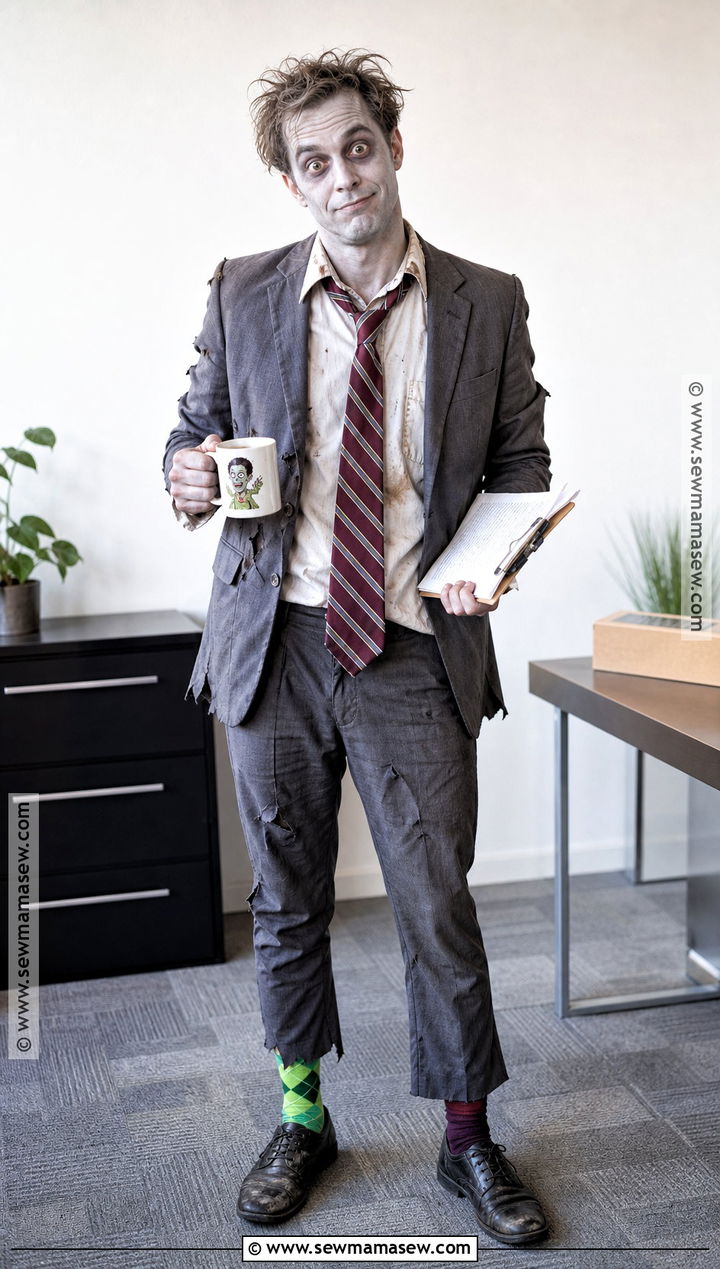 Zombie Office Worker Costume - 40 men costume ideas