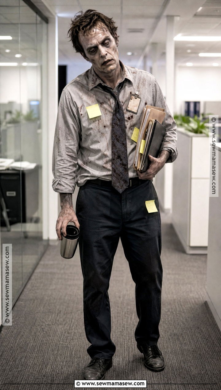 Zombie Office Worker Costume - 50 zombie costume ideas