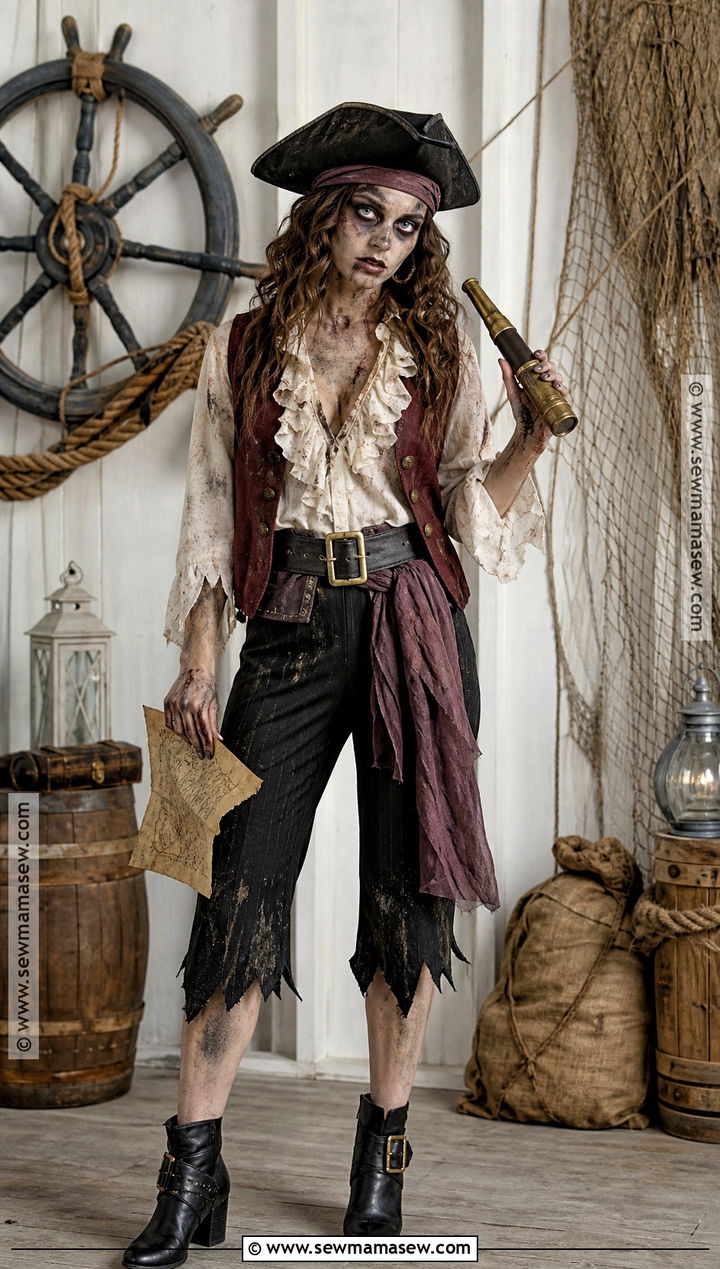 Zombie Pirate Costume - 35 zombie costume ideas