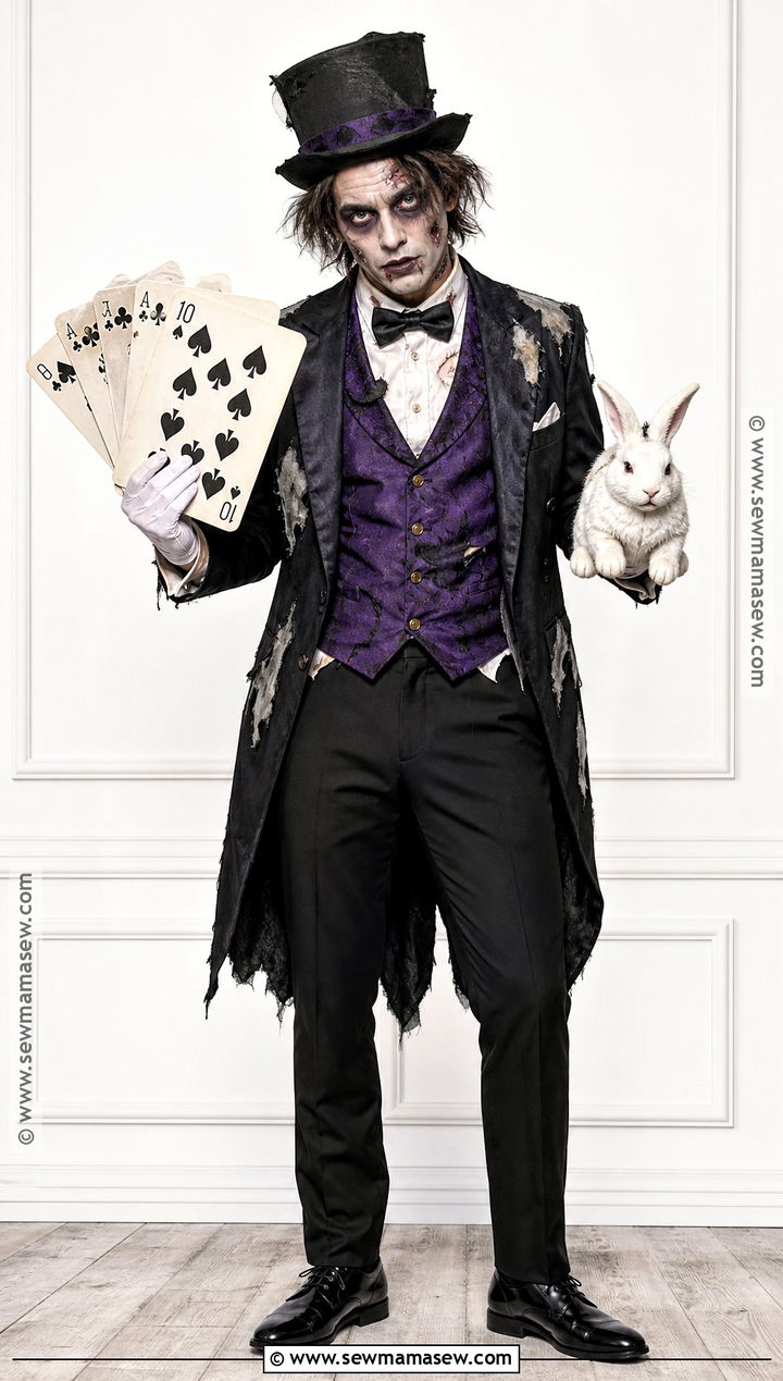 Zombie Stage Magician Costume - 50 zombie costume ideas