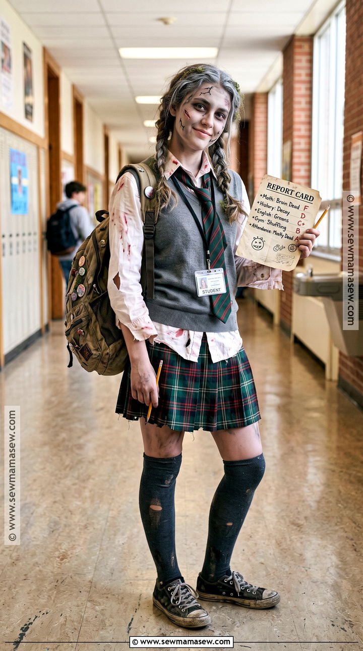Zombie Student Costume - 35 zombie costume ideas