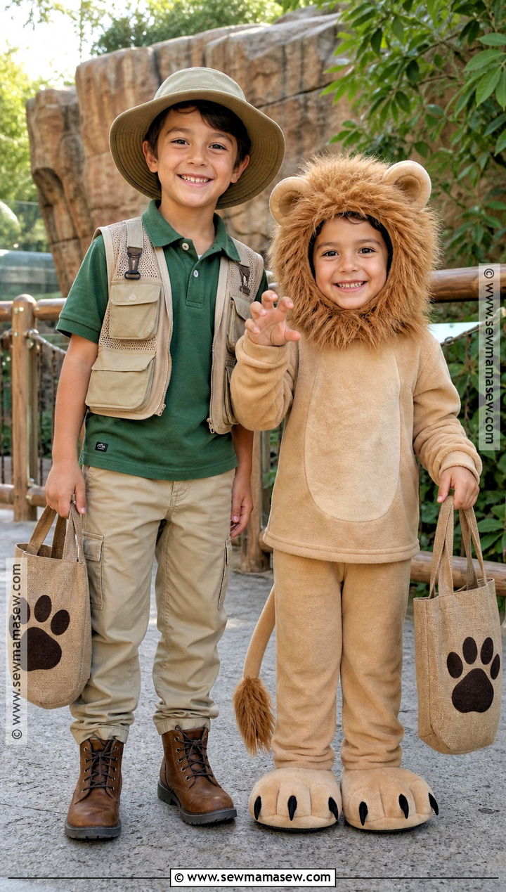 Zookeeper And Lion Costumes - 35 brother sister halloween costumes