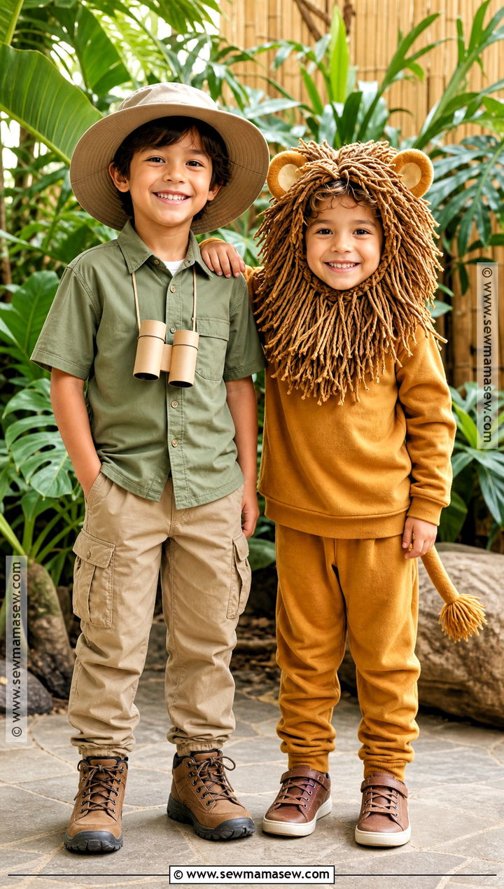 Zookeeper And Lion Sibling Costume - 35 brother and sister halloween costumes