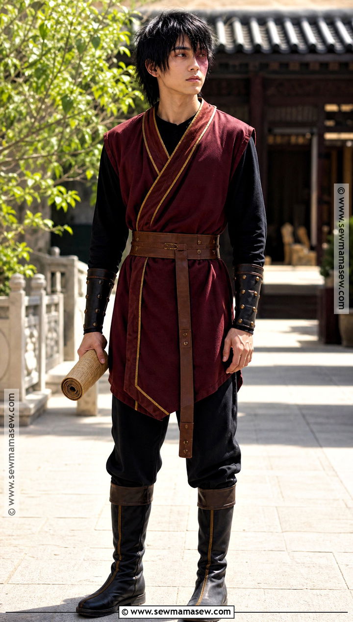 Zuko Black Hair Cosplay With Red Tunic - 30 cosplay black hair ideas